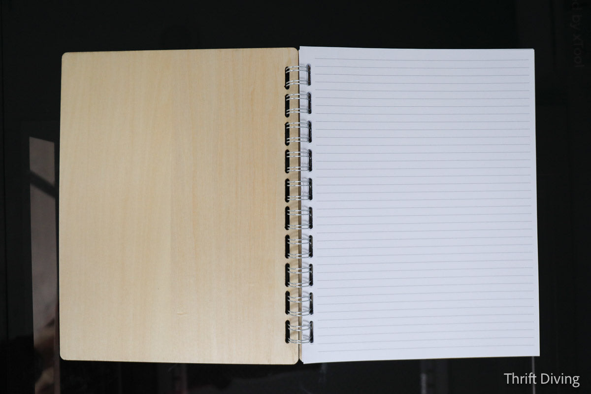 Exotic Wood Spiral Butterfly Journal